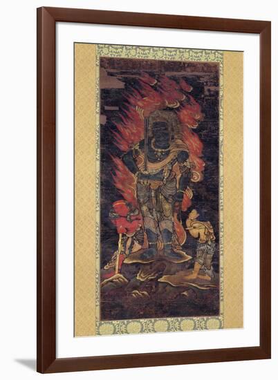 Fudo Myoo and Two Attendents-null-Framed Giclee Print