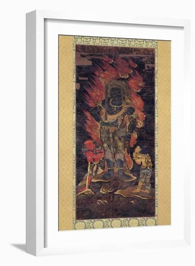 Fudo Myoo and Two Attendents-null-Framed Giclee Print