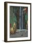 Fudo Waterfall, Oji, 1857-Utagawa Hiroshige-Framed Giclee Print