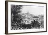 Fuegians at Woollya, with the Fitzroy Expedition's Camp in the Background, 1831-null-Framed Giclee Print