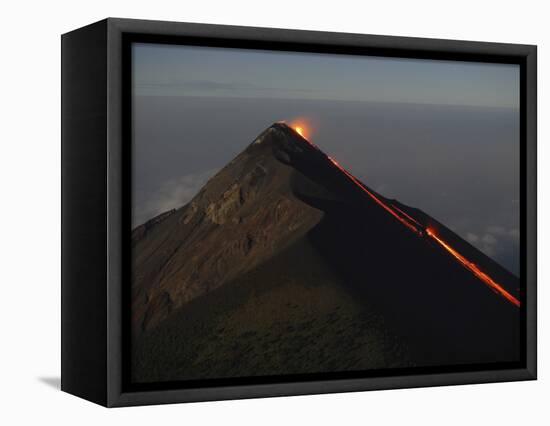 Fuego Lava Flow, Antigua, Guatemala-null-Framed Stretched Canvas