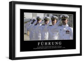 Führung: Motivationsposter Mit Inspirierendem Zitat-null-Framed Photographic Print