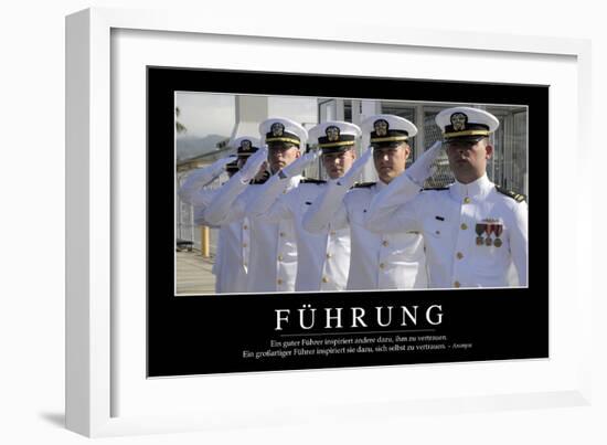 Führung: Motivationsposter Mit Inspirierendem Zitat-null-Framed Photographic Print