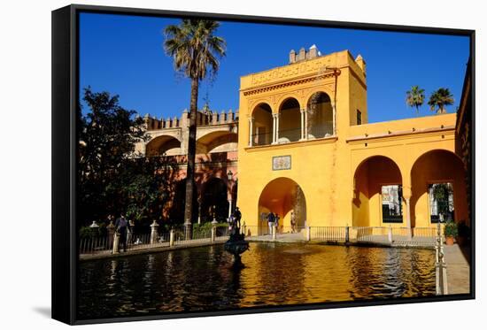 Fuente De Mercurio, Real Alcazar, Seville, Andalucia, Spain-Carlo Morucchio-Framed Stretched Canvas