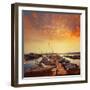 Fuerteventura Caleta Del Fuste Puerto Castillo at Canary Islands of Spain-Naturewolrd-Framed Photographic Print