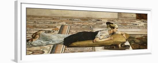 Füttern der Goldfische. 1874-Sir Lawrence Alma-Tadema-Framed Premium Giclee Print