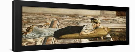 Füttern der Goldfische. 1874-Sir Lawrence Alma-Tadema-Framed Giclee Print