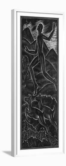 Fuge, Dilecti Mi for Canticum Canticorum-Eric Gill-Framed Giclee Print