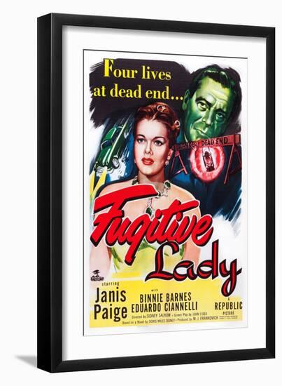 Fugitive Lady-null-Framed Art Print