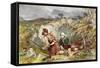 Fugitives from Culloden-John Adam P. Houston-Framed Stretched Canvas