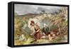 Fugitives from Culloden-John Adam P. Houston-Framed Stretched Canvas