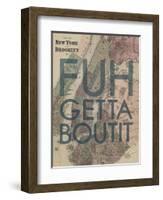 FUHGETTABOUTIT - 1867, New York & Brooklyn Plan, New York, United States Map-null-Framed Giclee Print