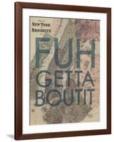 FUHGETTABOUTIT - 1867, New York & Brooklyn Plan, New York, United States Map-null-Framed Giclee Print