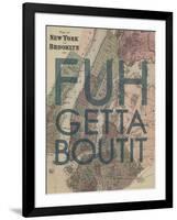 FUHGETTABOUTIT - 1867, New York & Brooklyn Plan, New York, United States Map-null-Framed Giclee Print