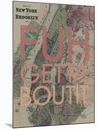 FUHGETTABOUTIT - 1867, New York & Brooklyn Plan, New York, United States Map-null-Mounted Giclee Print