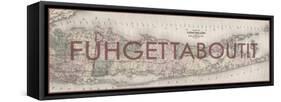 FUHGETTABOUTIT - 1873, Long Island Map, New York, United States Map-null-Framed Stretched Canvas