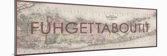 FUHGETTABOUTIT - 1873, Long Island Map, New York, United States Map-null-Mounted Giclee Print