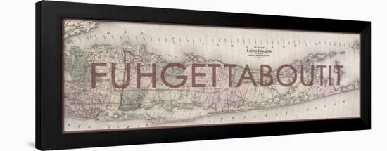 FUHGETTABOUTIT - 1873, Long Island Map, New York, United States Map-null-Framed Giclee Print