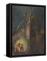 Fuite en Egypte-Odilon Redon-Framed Stretched Canvas