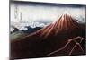 Fuji Above the Lightning, C1823-Katsushika Hokusai-Mounted Giclee Print