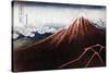 Fuji Above the Lightning, C1823-Katsushika Hokusai-Stretched Canvas