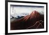 Fuji Above the Lightning, C1823-Katsushika Hokusai-Framed Giclee Print