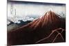 Fuji Above the Lightning, C1823-Katsushika Hokusai-Mounted Giclee Print