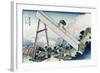 Fuji from a Sawyer's View-Katsushika Hokusai-Framed Art Print