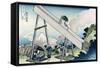 Fuji from a Sawyer's View-Katsushika Hokusai-Framed Stretched Canvas