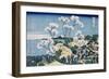 Fuji from Gotenyama at Shinagawa on the Tokaido, from series 'The Thirty-Six Views of Mt. Fuji'-Katsushika Hokusai-Framed Giclee Print