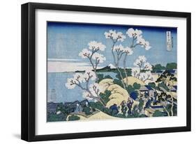 Fuji from Gotenyama at Shinagawa on the Tokaido, from series 'The Thirty-Six Views of Mt. Fuji'-Katsushika Hokusai-Framed Giclee Print