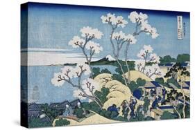Fuji from Gotenyama at Shinagawa on the Tokaido, from series 'The Thirty-Six Views of Mt. Fuji'-Katsushika Hokusai-Stretched Canvas
