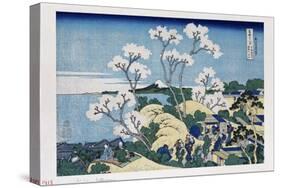 Fuji from Gotenyama at Shinagawa on the Tokaido'-Katsushika Hokusai-Stretched Canvas