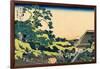 Fuji from Mishima pass, Edo, c.1830-Katsushika Hokusai-Framed Giclee Print