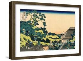 Fuji from Mishima pass, Edo, c.1830-Katsushika Hokusai-Framed Giclee Print