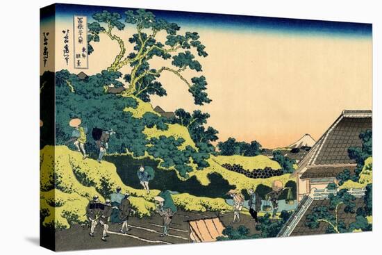 Fuji from Mishima pass, Edo, c.1830-Katsushika Hokusai-Stretched Canvas