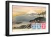 Fuji from Motosu Lake, Japan-null-Framed Art Print