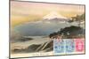 Fuji from Motosu Lake, Japan-null-Mounted Art Print
