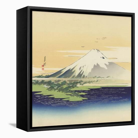 Fuji From the Beach at Mio, 1900-10-Ogata Gekko-Framed Stretched Canvas