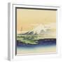 Fuji From the Beach at Mio, 1900-10-Ogata Gekko-Framed Giclee Print