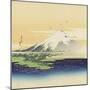 Fuji From the Beach at Mio, 1900-10-Ogata Gekko-Mounted Giclee Print