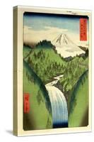 Fuji from the Mountains of Isu, No.22 from the Series '36 Views of Mt.Fuji' ('Fuji Saryu Rokkei')-Ando Hiroshige-Stretched Canvas