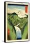 Fuji from the Mountains of Isu, No.22 from the Series '36 Views of Mt.Fuji' ('Fuji Saryu Rokkei')-Ando Hiroshige-Framed Stretched Canvas