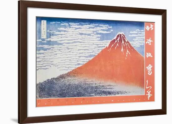 Fuji in Clear Weather-Katsushika Hokusai-Framed Art Print