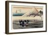 Fuji in the Morning, Hara, C. 1833-Utagawa Hiroshige-Framed Giclee Print