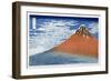 Fuji, Mountains in Clear Weather, 1831, from the Series '36 Views of Mt. Fuji' Hokusai, Katsushika-Katsushika Hokusai-Framed Giclee Print
