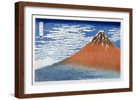 Fuji, Mountains in Clear Weather, 1831, from the Series '36 Views of Mt. Fuji' Hokusai, Katsushika-Katsushika Hokusai-Framed Giclee Print