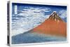 Fuji, Mountains in Clear Weather, 1831, from the Series '36 Views of Mt. Fuji' Hokusai, Katsushika-Katsushika Hokusai-Stretched Canvas