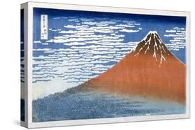 Fuji, Mountains in Clear Weather, 1831, from the Series '36 Views of Mt. Fuji' Hokusai, Katsushika-Katsushika Hokusai-Stretched Canvas