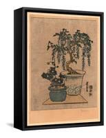 Fuji No Hachiue-Keisai Eisen-Framed Stretched Canvas